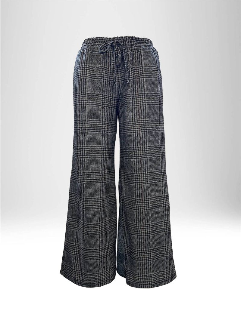 CHECK WIDE LEG PANTS WOMEN | NEW HALLHUBER SIMPLY