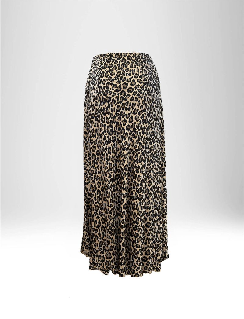 ANIMAL PRINT LONG SKIRT
