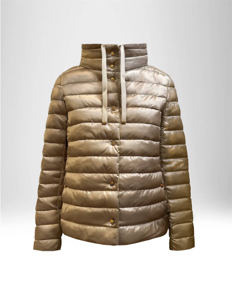 REVERSIBLE  SHORT DOWN JACKET WITH MAXI COLLAR