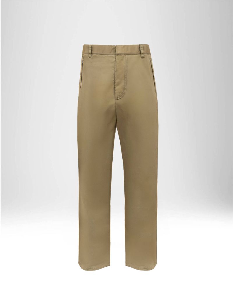 NEW HALLHUBER RELAXED FIT PANTS IN COTTON GABARDINE