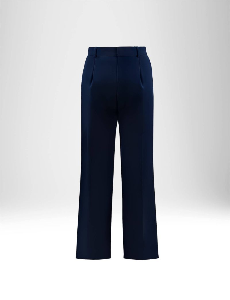 NEU HALLHUBER WEIT GESCHNITTENE HOSE IN BAUMWOLL-STRETCH-MIX