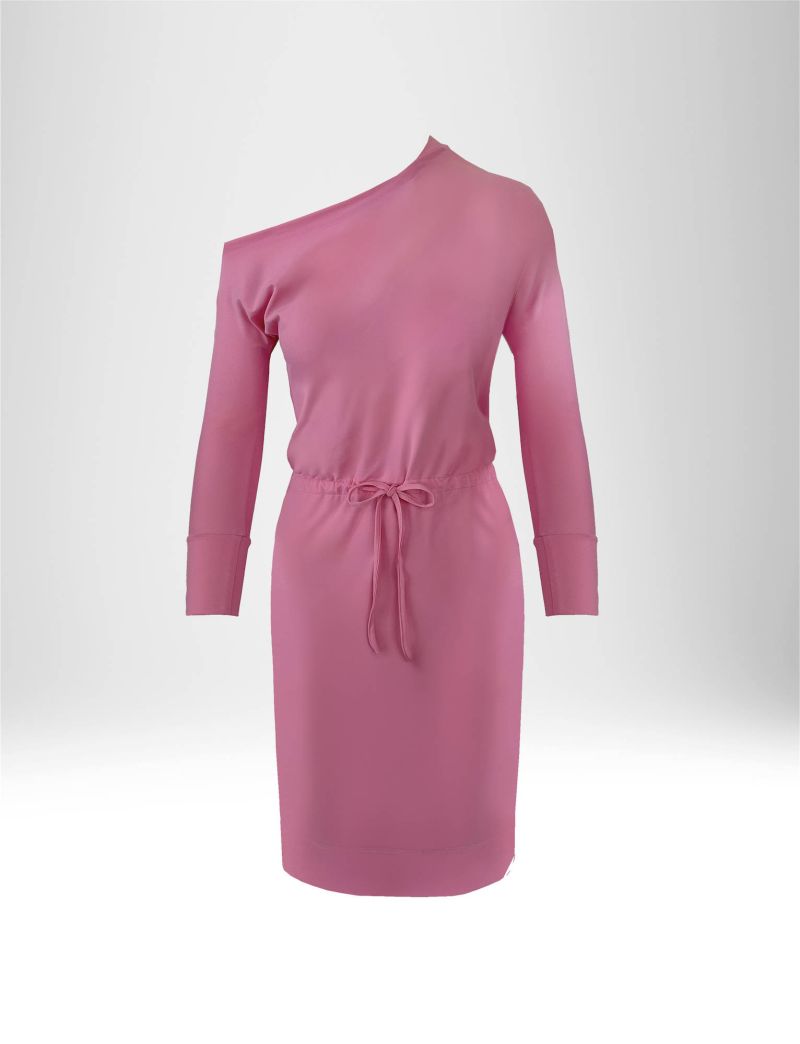 NEW HALLHUBER MIDI DRESS WITH DROPPED SHOULDER IN STRETCH JERSEY