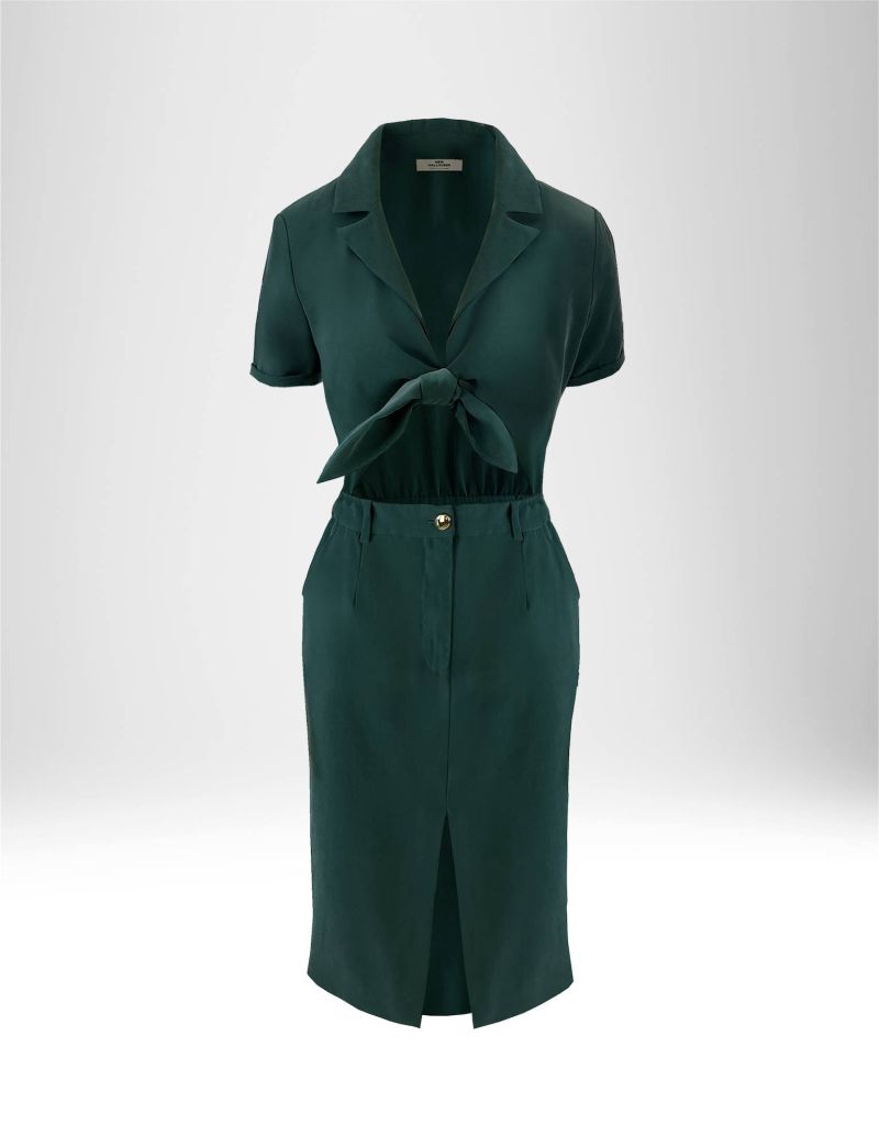 NEW HALLHUBER CUT-OUT MIDI DRESS IN VISCOSE