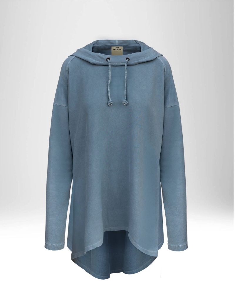 NEW HALLHUBER OVERSIZED HOODIE IN COTTON JERSEY