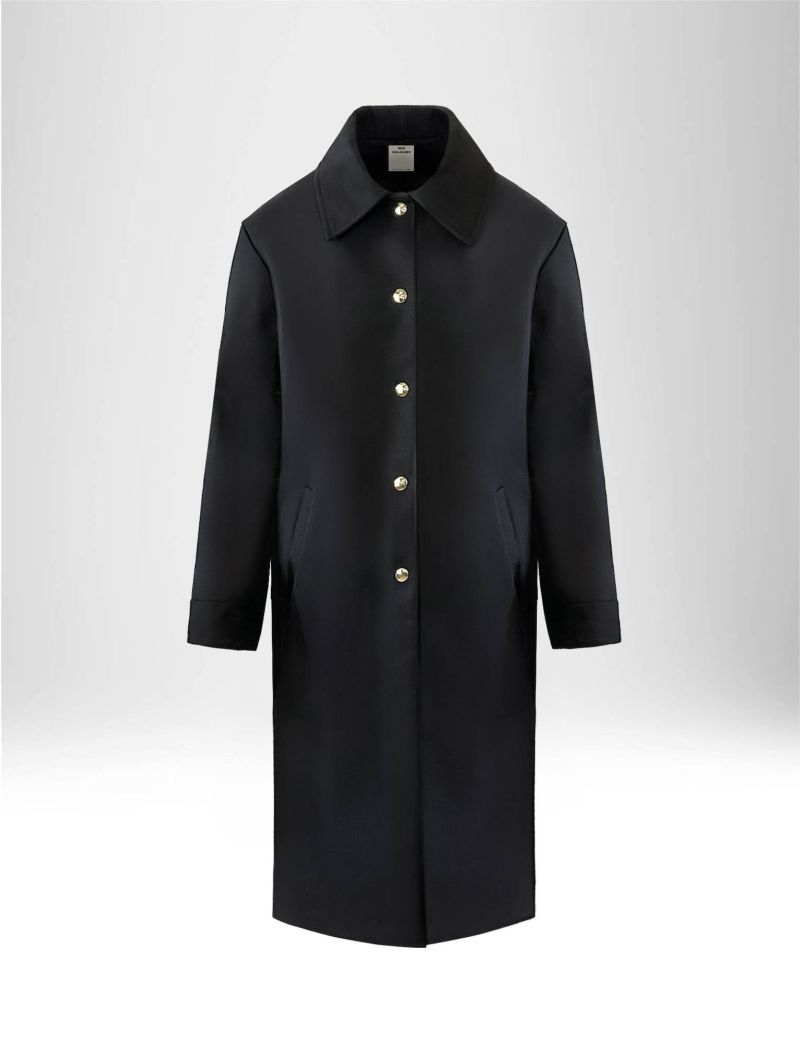 NEW HALLHUBER SINGLE-BREASTED TRENCH COAT IN COTTON-BLEND GABARDINE