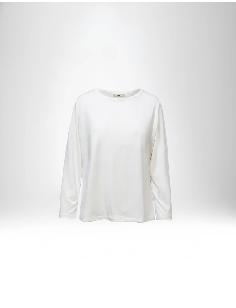 LONG-SLEEVE TOP WITH BOAT NECK