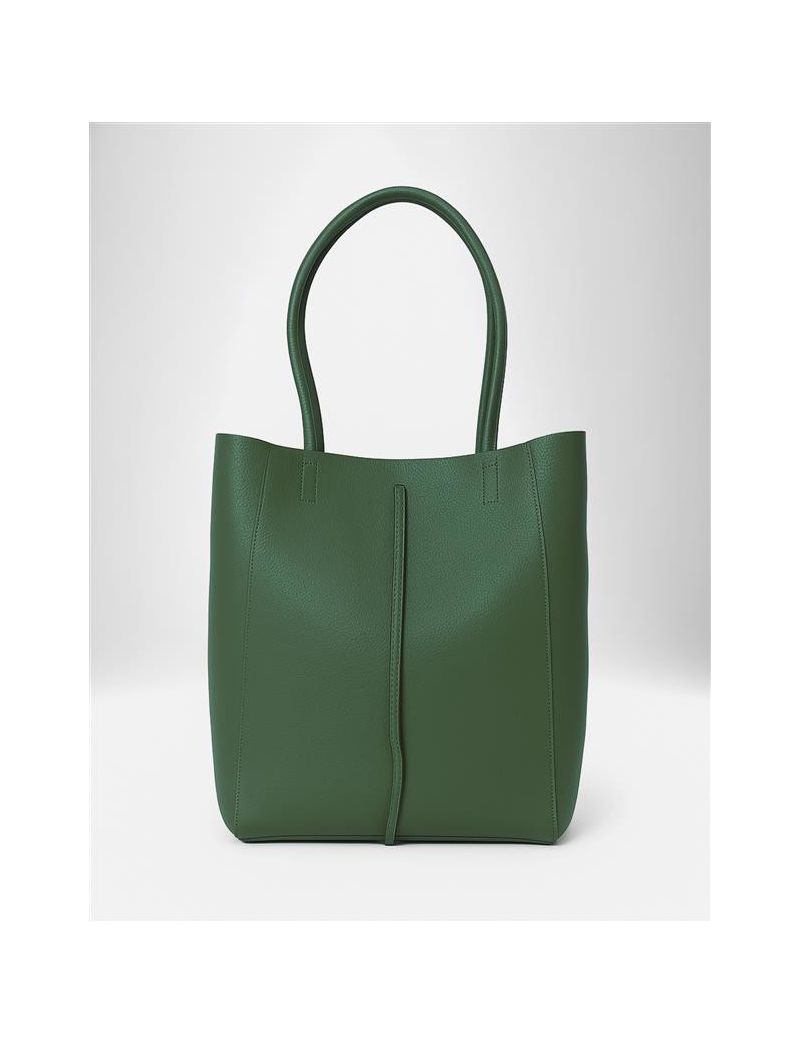 100% LEATHER SHOPPER BAG