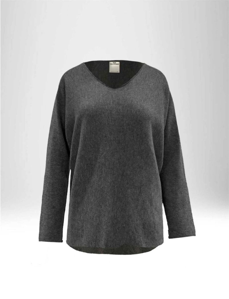 LANGÄRMELIGER PULLOVER AUS VISKOSEMISCHUNG