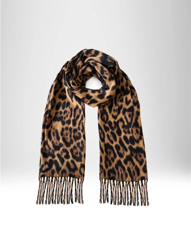 TIERSCHAL MIT FRANSEN F&Uuml;R DAMEN