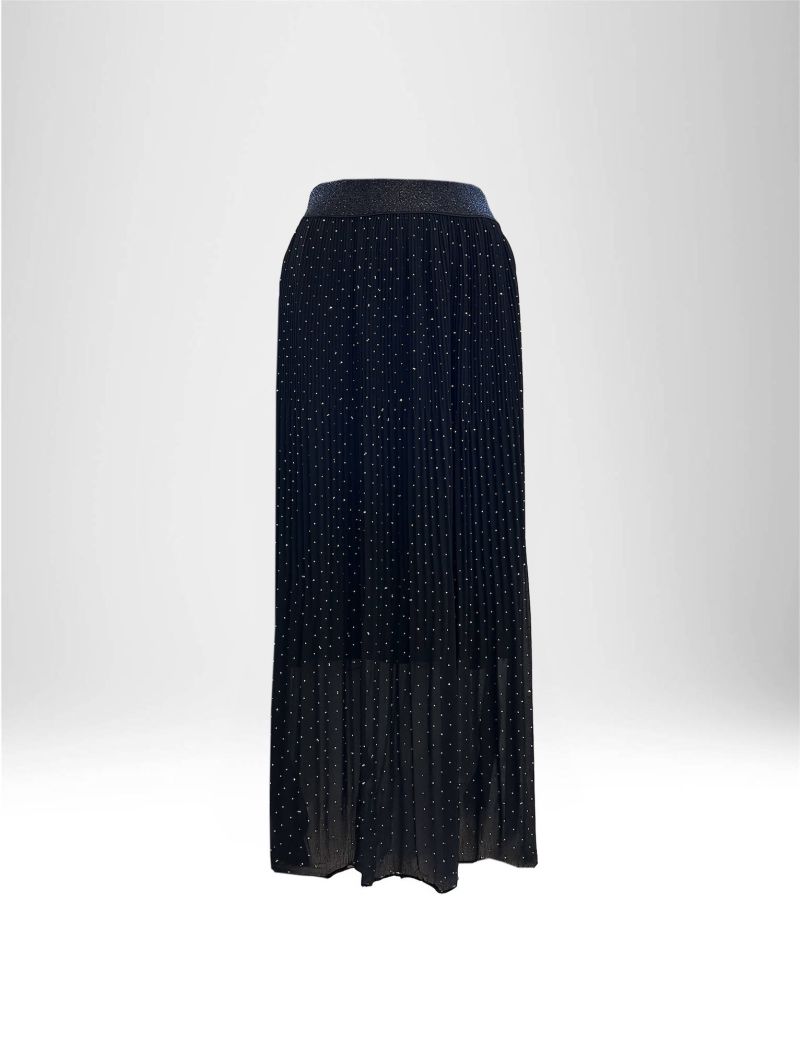 LONG SKIRT WITH SKIRT WITH RHINESTONES