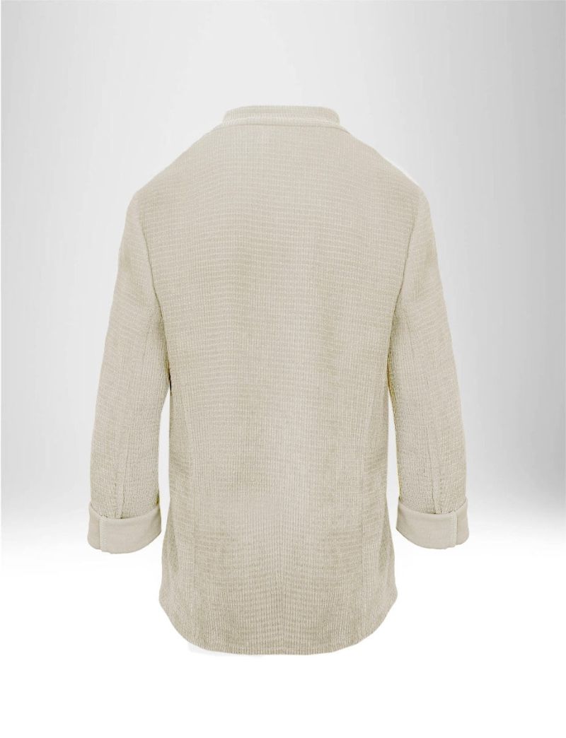 KOREAN COLLAR BUTTONLESS BLAZER